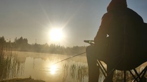 Не карась, но тоже хорошо. Рыбалка на карьере.