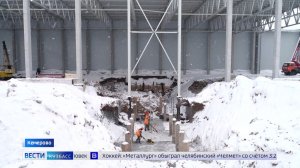 Готовность основного цеха строящегося деревообрабатывающего комбината в Кузбассе превышает 54%