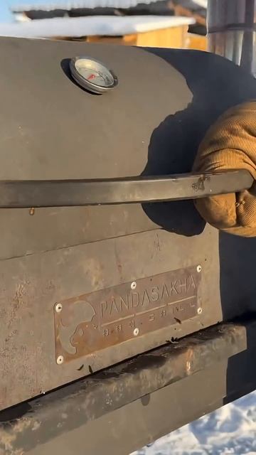 рыба на гриле приготовленная в мороз @pandasakha_official смотреть онлайн