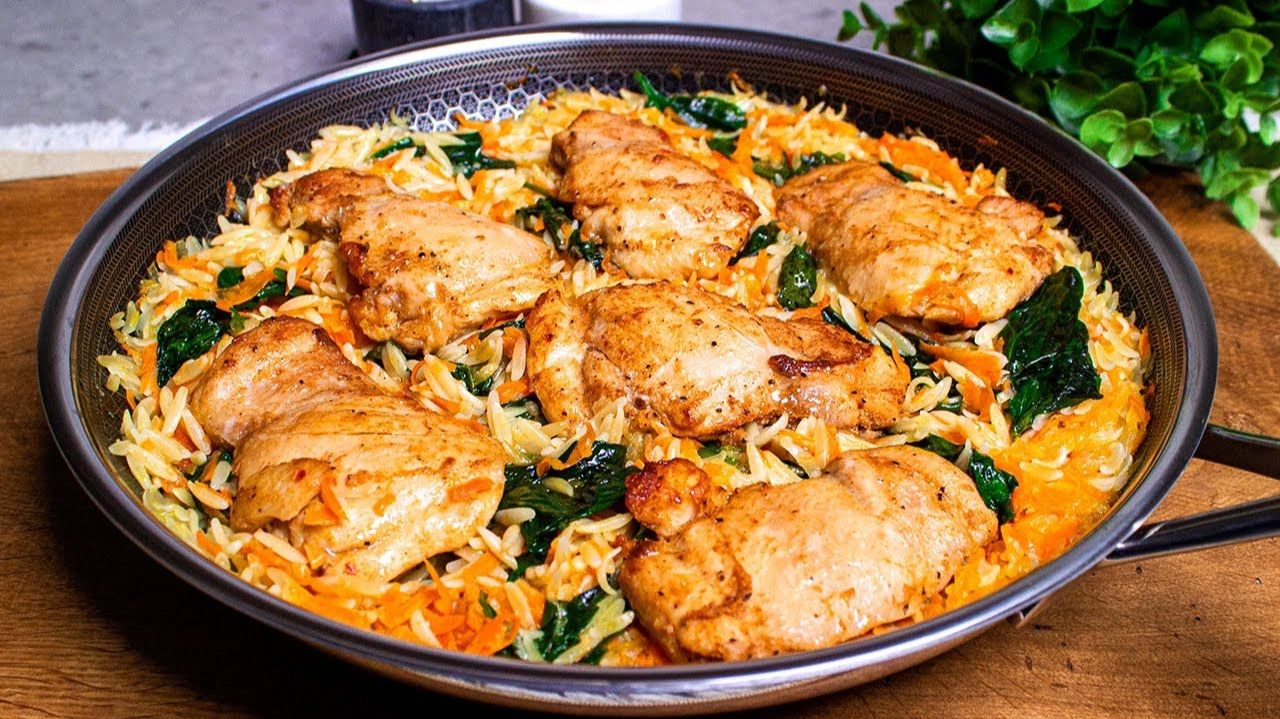 Рецепт подглядела у подруги. Сочные куриные бедрышки с рисом, съедают до последней ложки! смотреть онлайн