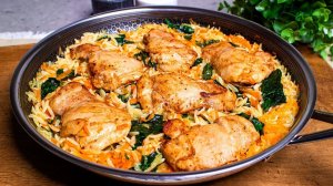 Рецепт подглядела у подруги. Сочные куриные бедрышки с рисом, съедают до последней ложки!