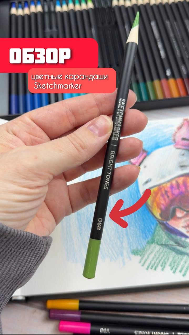 👀 Новый обзор Dari Art! Сегодня знакомимся с цветными карандашами от SKETCHMARKER🎨 смотреть онлайн