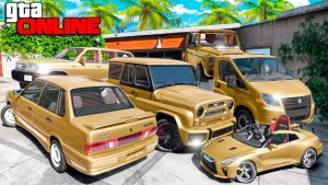 Угнал кучу золотых чит тачек у мажора в GTA 5! Битва воров в ГТА 5 Онлайн!