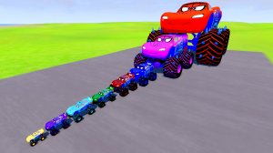 БОЛЬШОЙ И МАЛЕНЬКИЙ МОНСТР МАККУИН ТРАК ПРОТИВ ПОРТАЛЬНОЙ ЛОВУШКИ | МУЛЬТИКИ ПРО МАШИНКИ