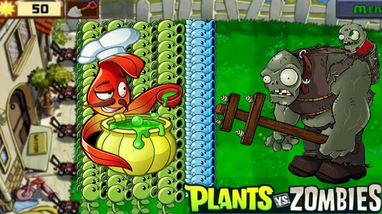 Зомби против растений! Plants vs Zombies ПвЗ PvZ Растения против Зомби смотреть онлайн