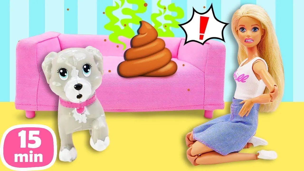 Влог Барби про животных Игры в куклы и смешные видео для девочек смотреть онлайн