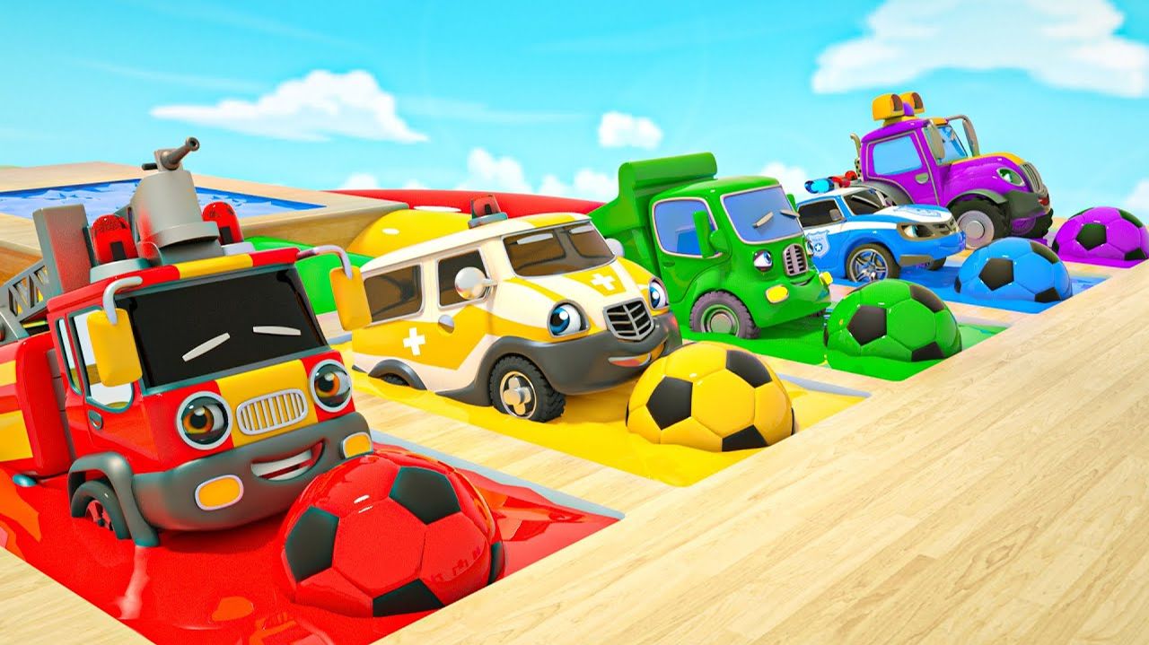 Смешные мультфильмы для детей про машинки. Забавные песенки для малышей. Веселые машинки для детей смотреть онлайн