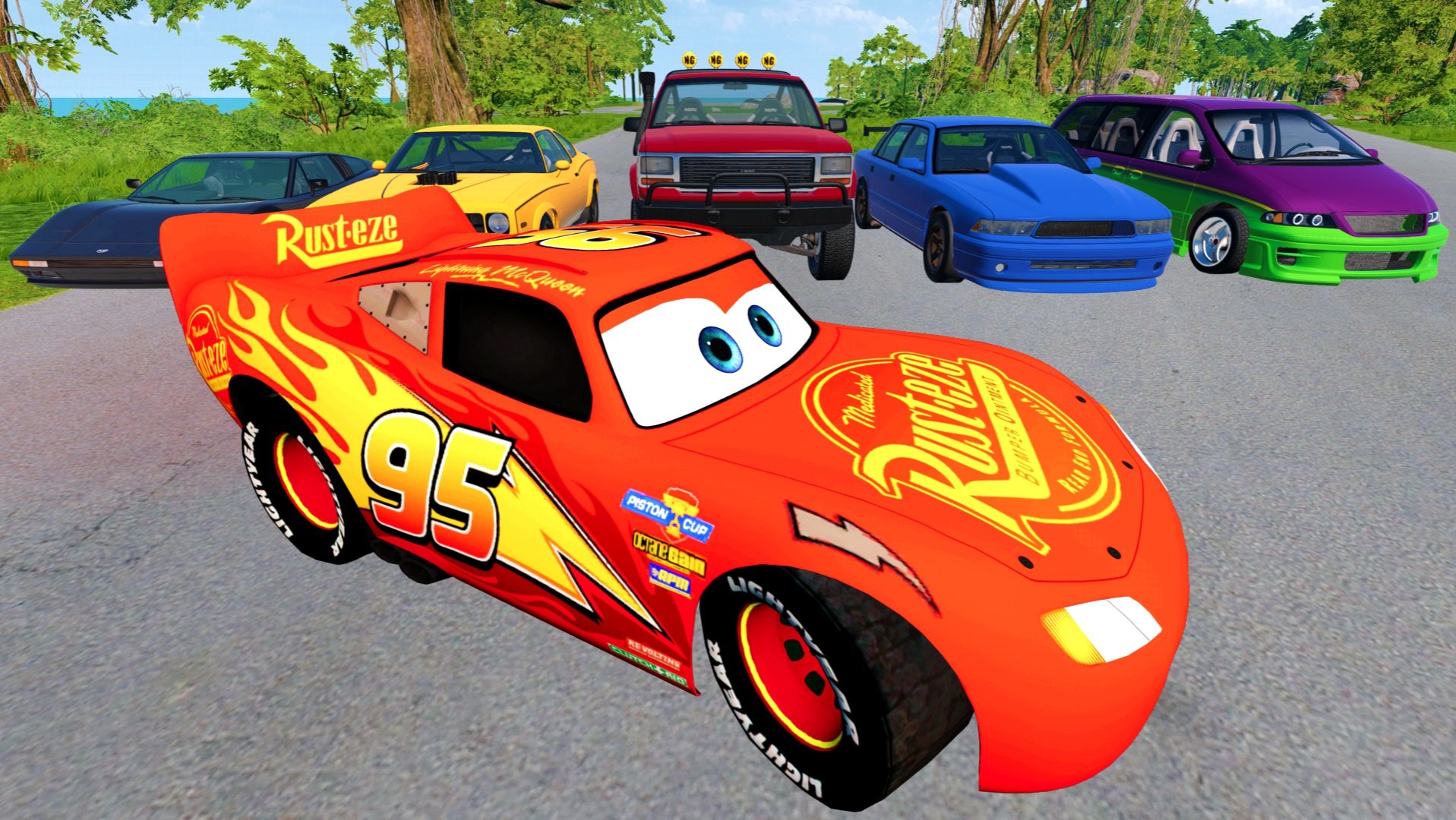 МУЛЬТИКИ ПРО МАШИНКИ: безумные виражи — как машинки не справились со скоростью на горном серпантине! смотреть онлайн