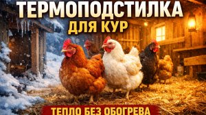 Термоподстилка для кур от А до Я 🐔🔥 Тёплый курятник без обогрева зимой
