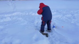 Морозное утро на водоёме --18°