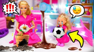 Штеффи скучает дома!😢 | Кто устроил беспорядок !?🧸 | Блог куклы Барби