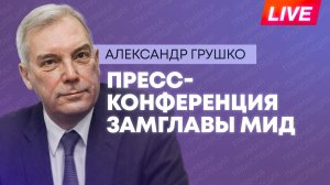 Замглавы МИД России Грушко проводит пресс-конференцию