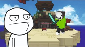 Майнкрафт с другом, играем в бедварс(bedwars)