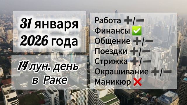 Гороскоп дня 31 января 2026 года, лунный день смотреть онлайн
