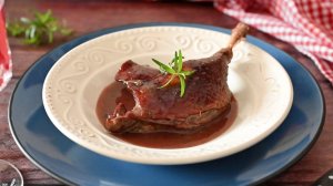 🍗 Утиные ножки в вине. ✨Как превратить утиную ножку в ресторанное блюдо на обычной сковороде