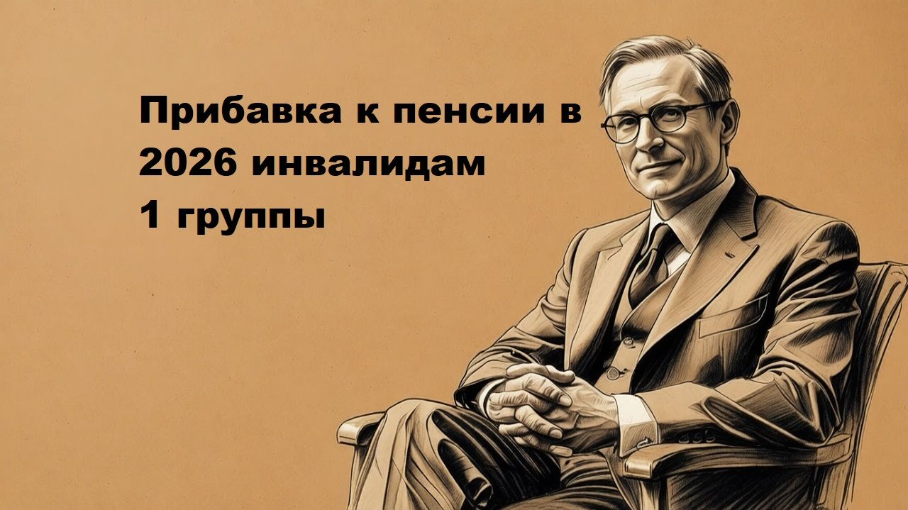 Прибавка к пенсии в 2026 инвалидам 1 группы смотреть онлайн