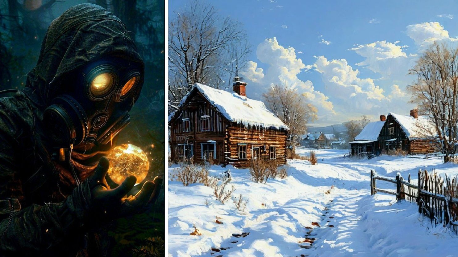 Весной из под снега появилась деревня без людей, но с признаками обжитости смотреть онлайн