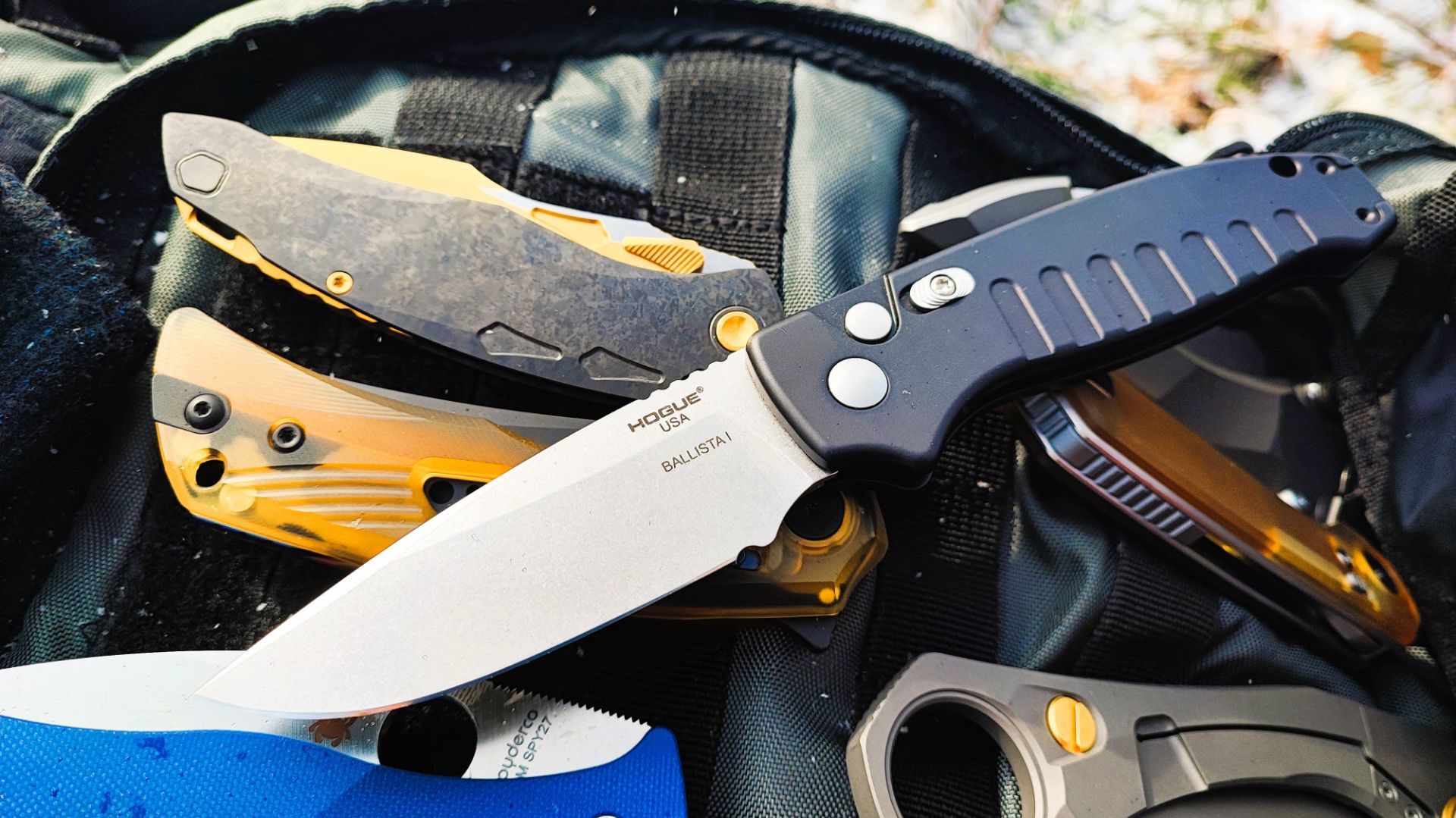 КЛАЦ! Автоматический складной нож Hogue Ballista I #unboxing #fishing #knife #survival #edc #hunting смотреть онлайн