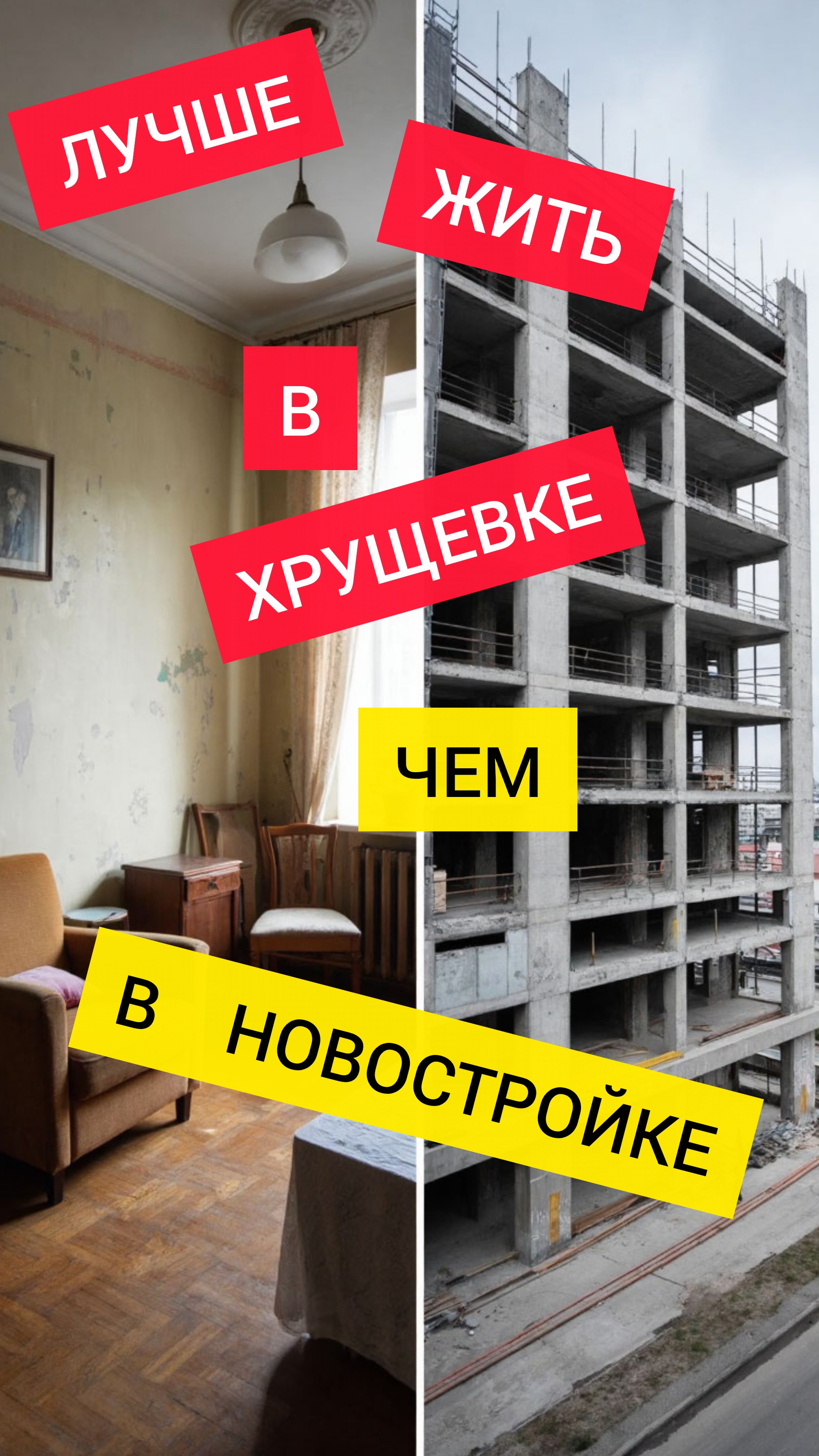 Живи в хрущевке а не в новостройке. ПИК накосячил. Реновация хрущёвок #недвижимость #новостройки смотреть онлайн