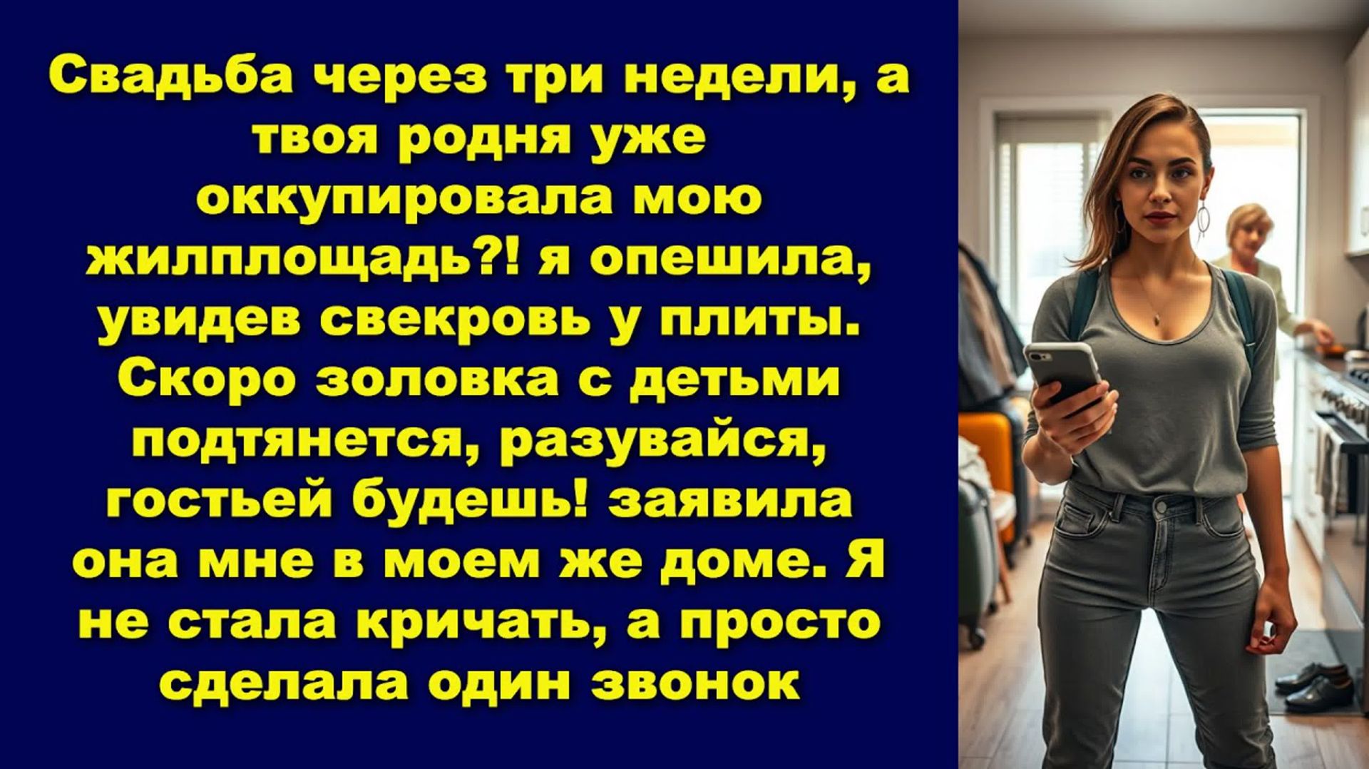 Свадьба через три недели, а твоя родня уже оккупировала мою жилплощадь?! я опешила, увидев смотреть онлайн
