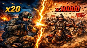 ЧТО ЕСЛИ 20 ОПЕРАТОРОВ ССО против 10000 ВОИНОВ ЧИНГИСХАНА? Битва на реке Калке 1223 год!