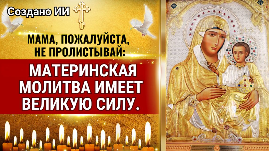 Мама, пожалуйста, не пролистывай: материнская молитва имеет великую силу. смотреть онлайн