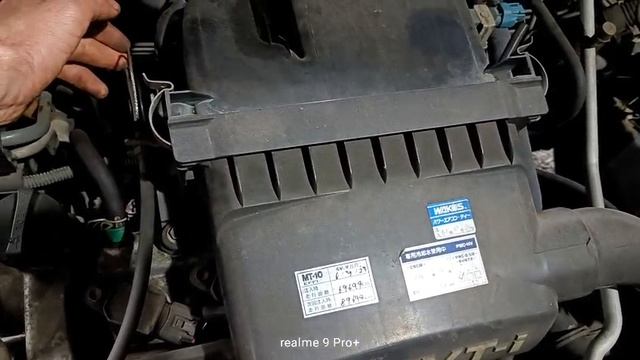 Z873 Двигатель Toyota Platz SCP11-0071894 1SZ-FE — работа двигателя