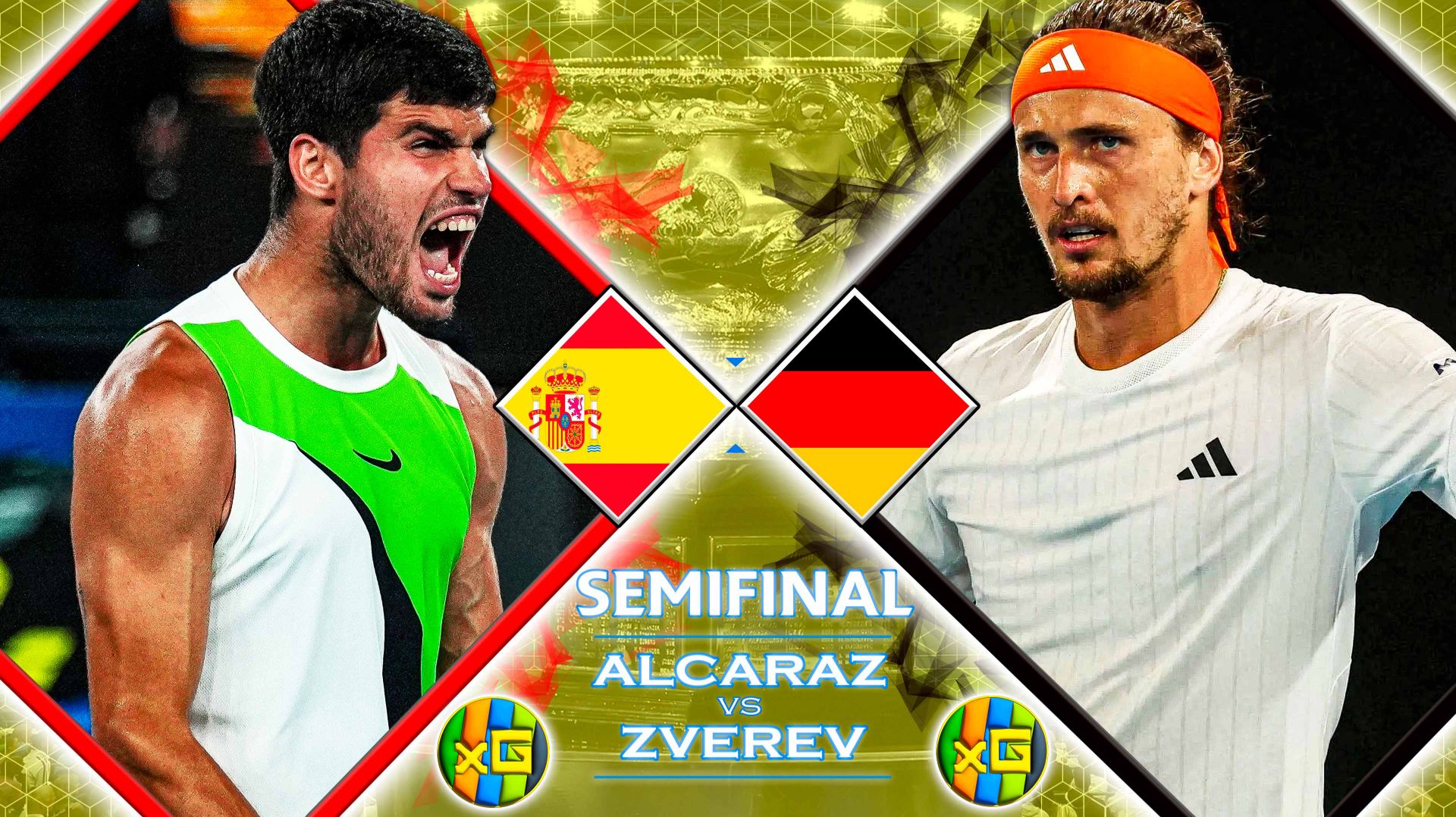 Алькарас - Зверев | AUSTRALIAN OPEN | 30.01.2026 | Прямая трансляция | xG смотреть онлайн