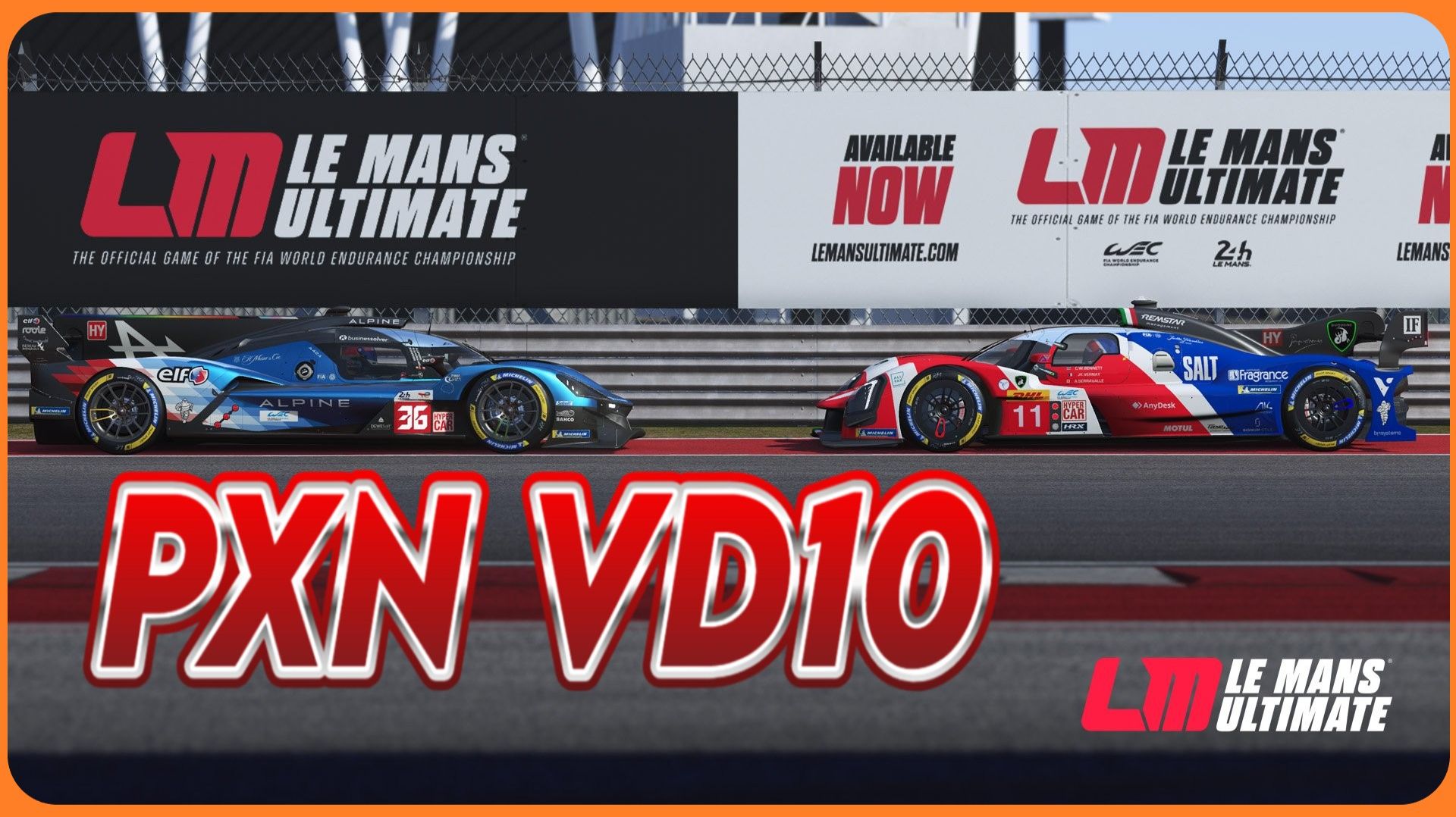Le Mans Ultimate Настройки PXN VD10 смотреть онлайн