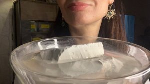 ASMR crunch of dry&wet chalk in paste_хруст сухим и мокрым мелом в пасте