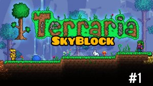 Terraria #1 Выживание на скайблоке