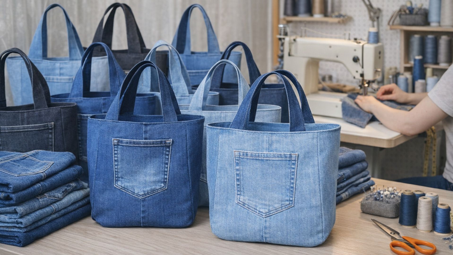 ✂️👜 Сумка из старых джинсов своими руками — легко и без выкройки! смотреть онлайн