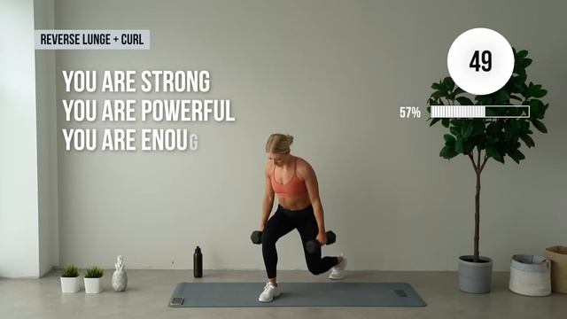 30 минут без прыжков, стоя с гантелями. Тренировка домашняя от #growingannanas смотреть онлайн