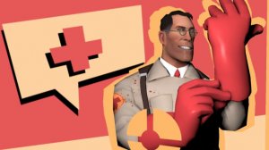Играю в tf 2 на Медике