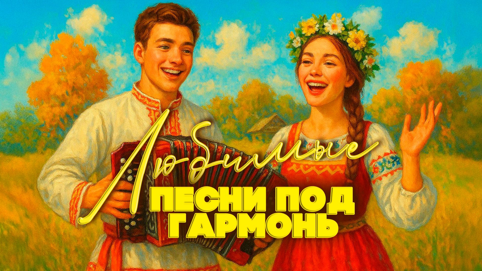 Любимые песни под гармонь | Лучшие застольные и народные песни смотреть онлайн
