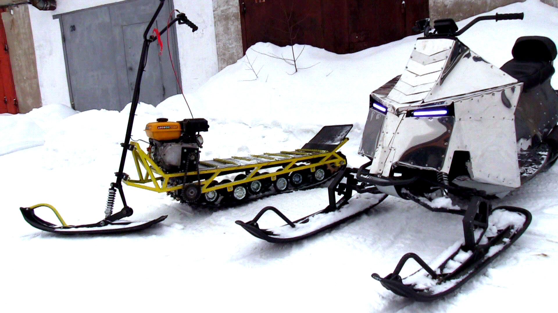 Собрал почти всю свою самодельную зимнюю технику в одном видео! смотреть онлайн