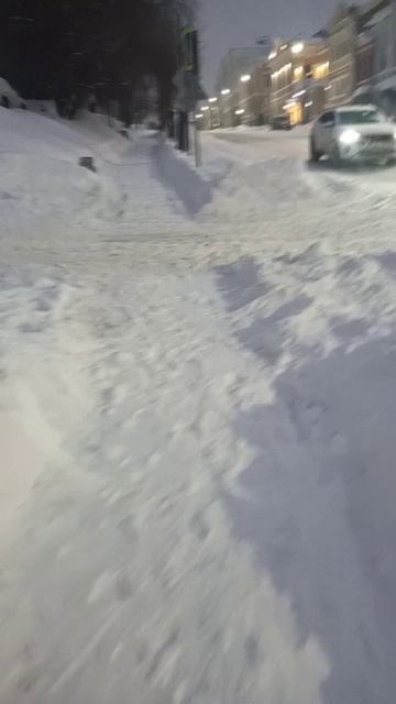 вот это навалило снега