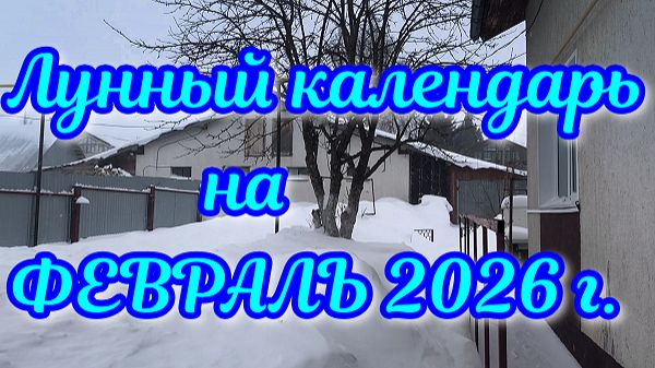 ЛУННЫЙ посевной календарь на ФЕВРАЛЬ 2026 года смотреть онлайн