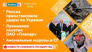 Россия приостановила удары по Украине / Лукашенко посетил ОАО «Планар» / Аномальные морозы в СГ