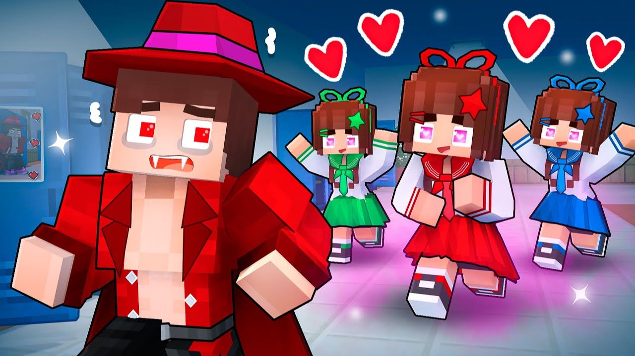 ПРОКЛЯТИЕ ЛЮБВИ старшей школы вампиров - Анимация для Майнкрафта смотреть онлайн