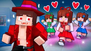 ПРОКЛЯТИЕ ЛЮБВИ старшей школы вампиров - Анимация для Майнкрафта