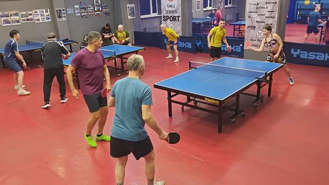 Халаджиев/Финашко (1026) - Гуреев/Попова (822) настольный теннис 29.01 Парный РАНДОМ турнир СПб смотреть онлайн