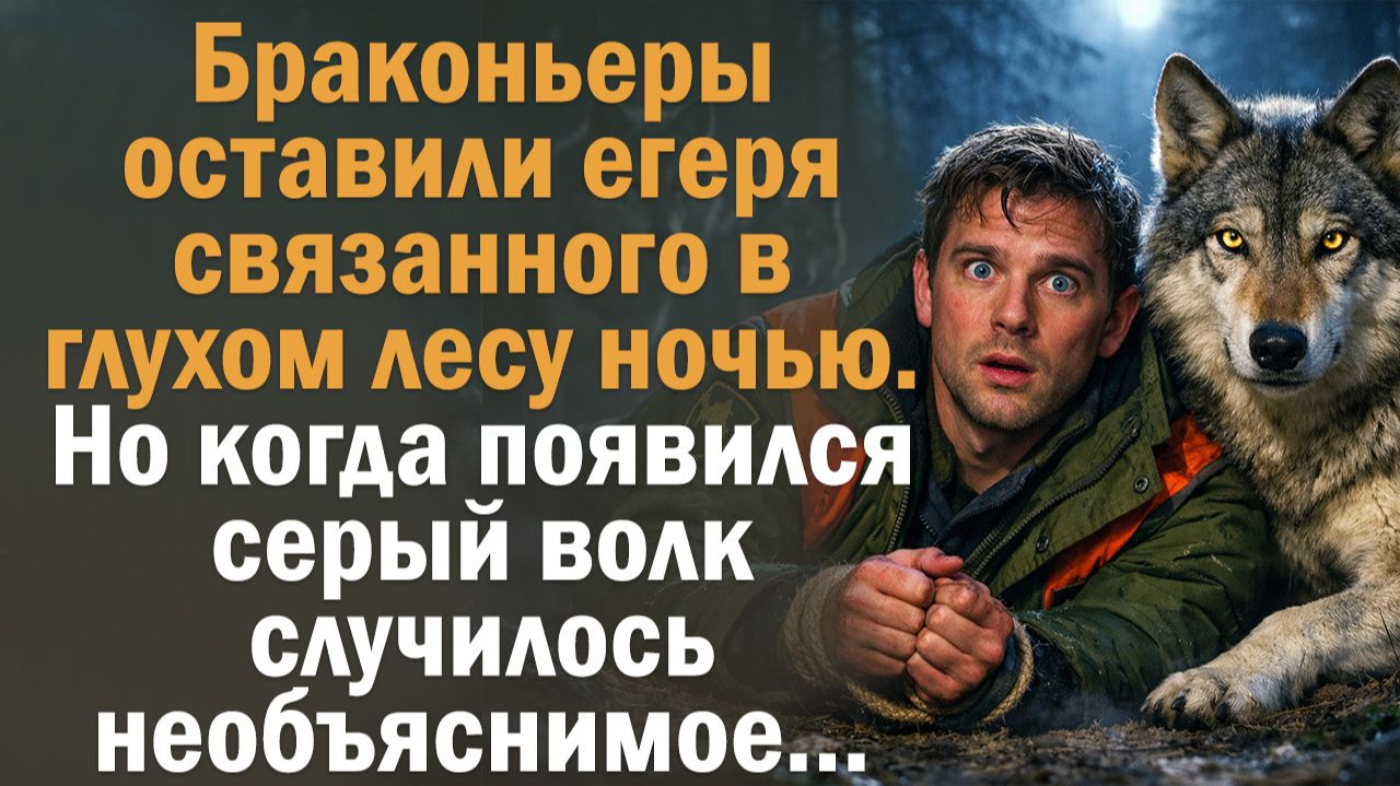 Браконьеры бросили егеря связанного в глухом лесу ночью, когда появился серый волк случилось.. смотреть онлайн