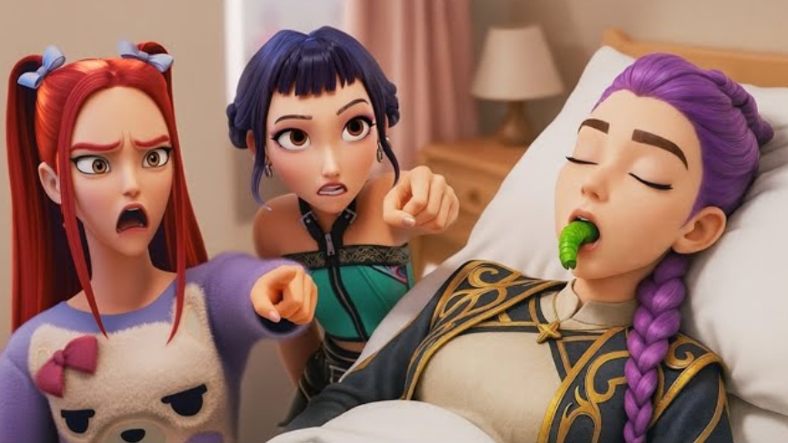 Битва Руми, сможет ли она изгнать червя. Охотники на демонов. смотреть онлайн