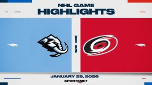 30.01.2026 | ОБЗОР МАТЧА | Каролина Харрикейнз - Юта Маммот | Highlights