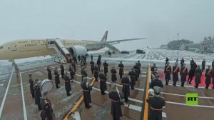 كاميرا آرتي ترصد وصول رئيس الإمارات إلى موسكو