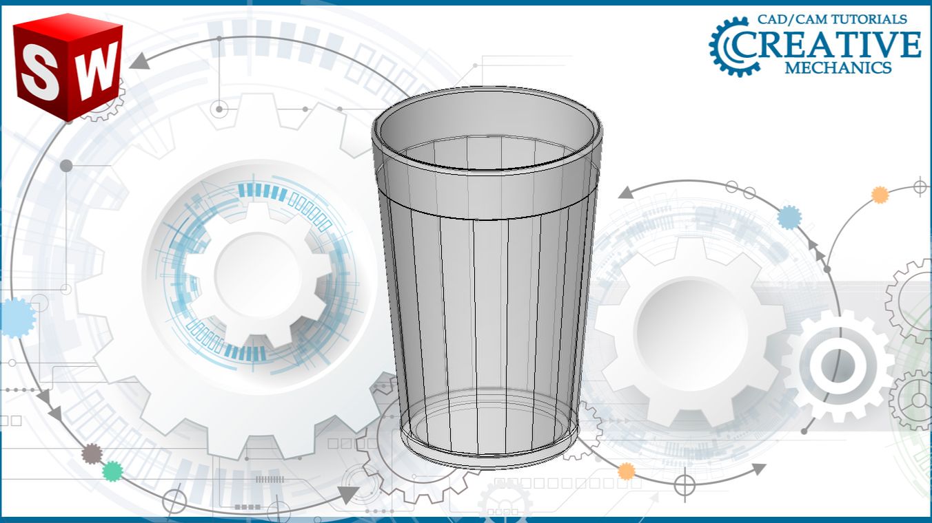 Стакан в Solidworks смотреть онлайн