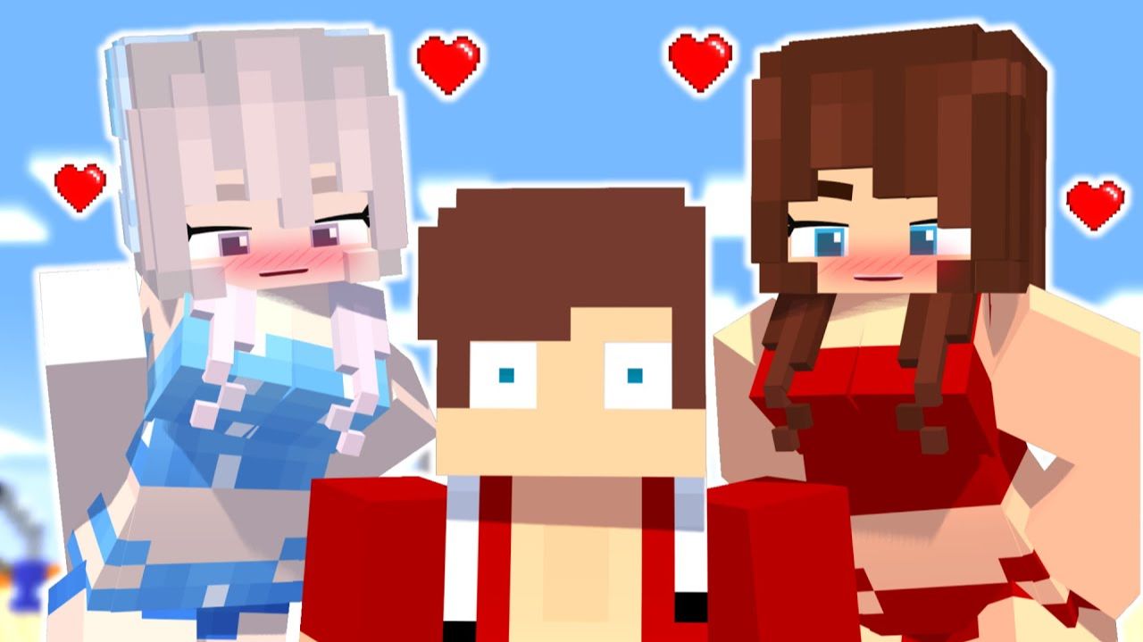 Джей Джей застрял на острове между двумя девушками?! - Анимация для Майнкрафта смотреть онлайн