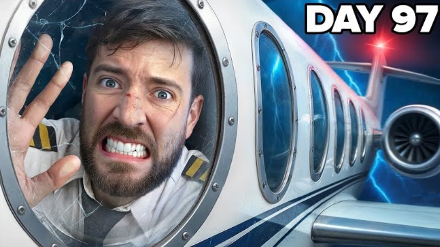 Если выживешь 100 дней запертый в самолёте то забереш его. Мистер Бист. смотреть онлайн