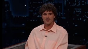 Джейкоб Элорди целует Джимми и рассказывает о номинации на «Оскар» за фильмы «Франкенштейн» и «Грозо